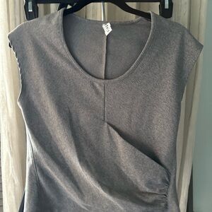 Athleta Gray Muscle Tee